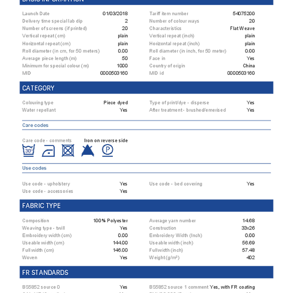 fenno - technical product summary